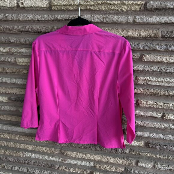 Classiques Entier Vintage Fuchsia Pink Blouse Size Medium - Picture 3 of 5